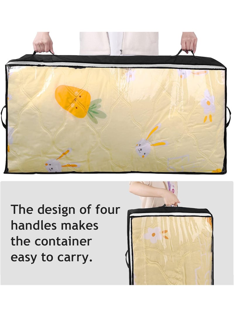 Uwals 90L Under Bed Storage Containers, Closet Organizers and Storage Bins, Foldable Underbed Storage Bags for Blankets, Towels, Comforter, Sweaters, Linen Sheets, Wrapping Paper  - Image 3