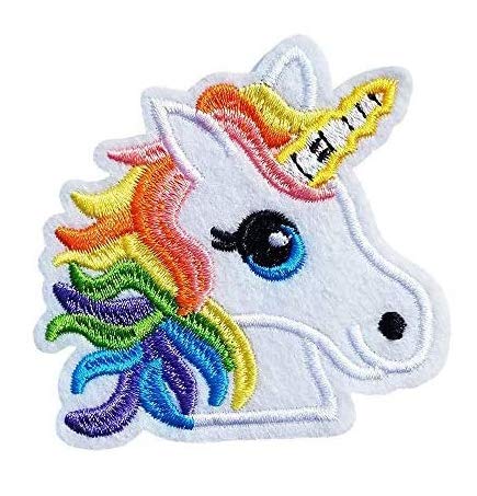 ZOOPOLR 3 Pcs Cute Unicorn Iron On Patches for Backpacks, Hats, DIY Sew on Applique Patch, Vintage Embroidered Patches for Repair Clothes, Jackets, Jeans - Image 1