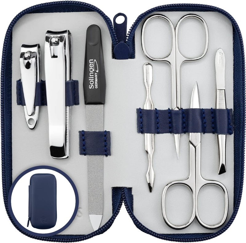 marQus 7-Piece Manicure Set in Leather Case - Image 1