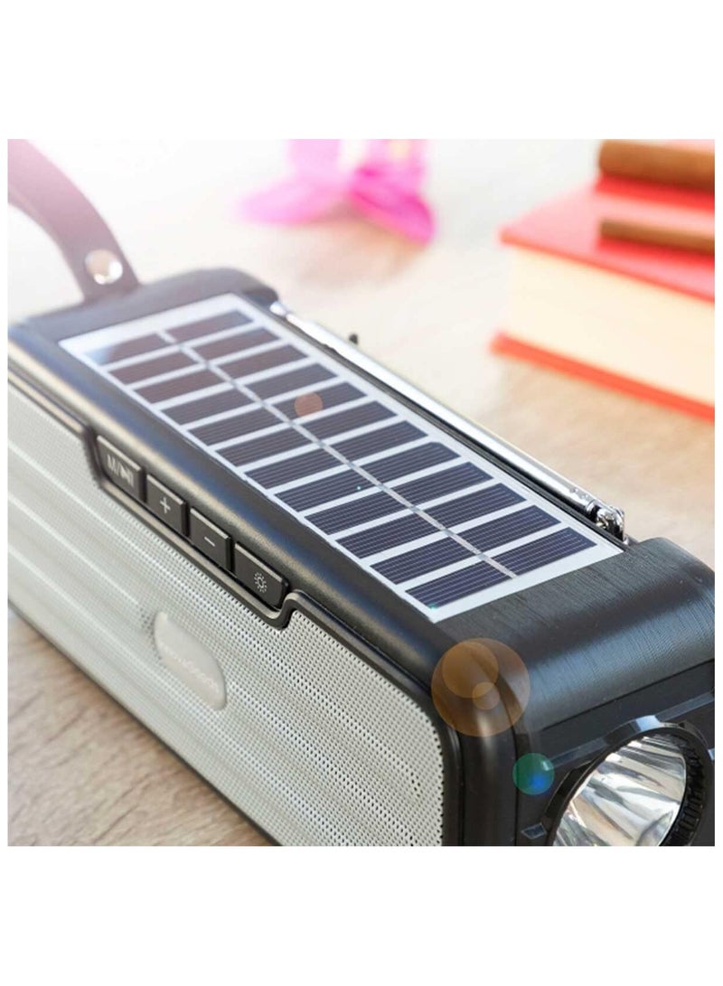 Wireless Speaker with Solar Charging and LED Torch Sunker listen to music and charge your devices conveniently and sustainably - Image 4