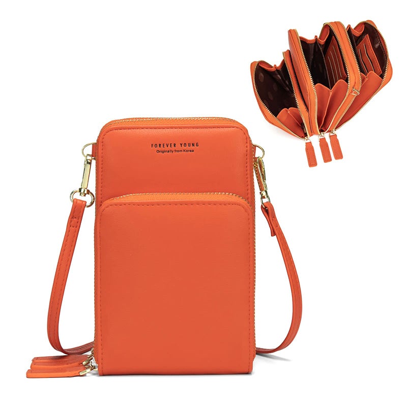 My Friday myfriday Small Crossbody Cell Phone Bag for Women, Mini Over Shoulder Handbag Purse with Credit Card Slots - Image 1