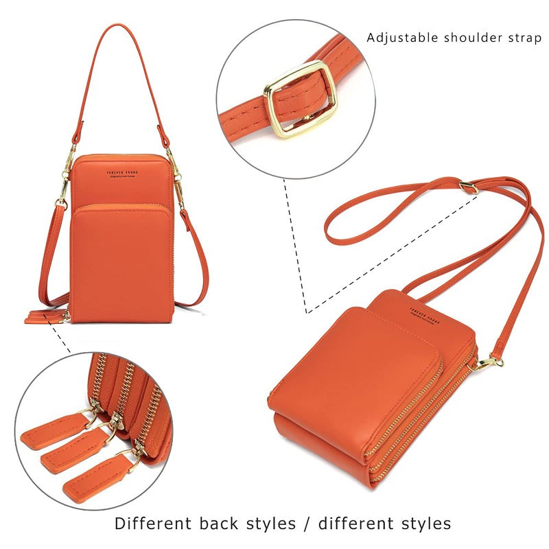 My Friday myfriday Small Crossbody Cell Phone Bag for Women, Mini Over Shoulder Handbag Purse with Credit Card Slots - Image 5