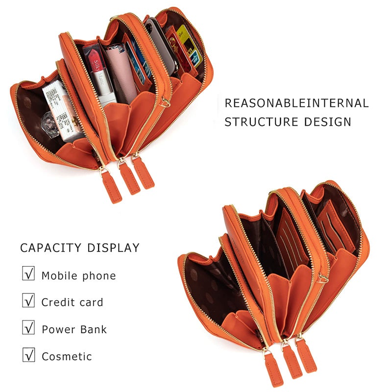 My Friday myfriday Small Crossbody Cell Phone Bag for Women, Mini Over Shoulder Handbag Purse with Credit Card Slots - Image 4