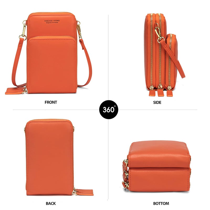 My Friday myfriday Small Crossbody Cell Phone Bag for Women, Mini Over Shoulder Handbag Purse with Credit Card Slots - Image 2