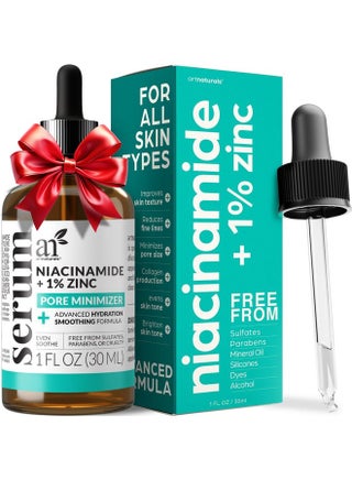 Artnaturals Niacinamide Face Serum, 10% Active Niacinamide with 1% Zinc PCA & Vitamin B3 - Hyaluronic Acid, Pore Reducer, Mineral Blemish Protection, 1 oz - pzsku/Z3452CDC39E3FD9D0E8E5Z/45/1743226031/05ae8bed-7b65-46f9-ad0e-52de071c4b7f