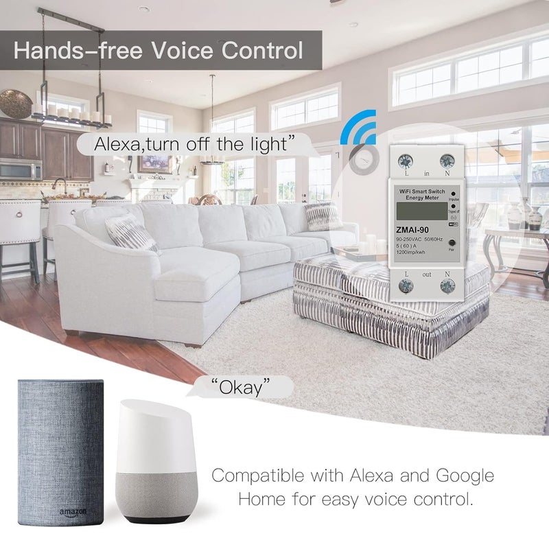 MOES WiFi Smart Energy Monitor Switch Meter - Image 5