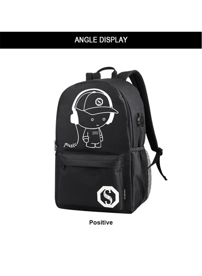 Youth Anti-Theft Travel Leisure Backpack Men And Women Schoolbag USB Charging Travel Backpack Laptop Notebook Backpack Travel School Bag - Image 3