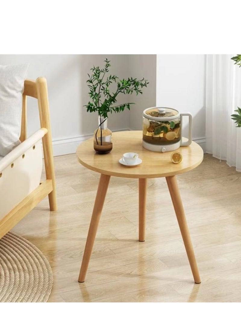 جاسارا طاولة قهوة مستديرة حديثة - خشب/40سم*40سم
