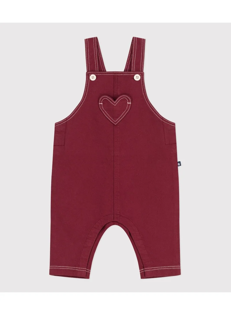 بيتي باتو Babies' long-leg coloured denim dungarees