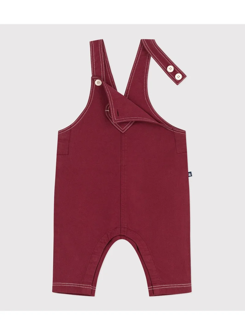بيتي باتو Babies' long-leg coloured denim dungarees