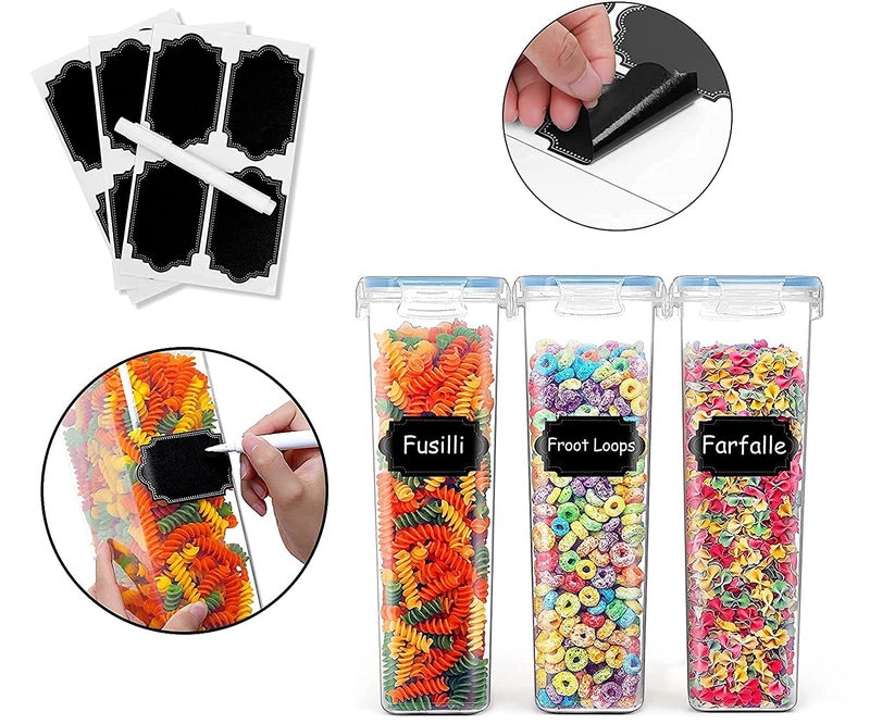 SQINELLI AirTight Container for Kitchen Storage Set Lock Fresh Plastic Fridge Container and Jars set of 21L Food grade and BPA free with Lock Seal Lid Containers Clear 1000ml Pack of 2 - Image 2