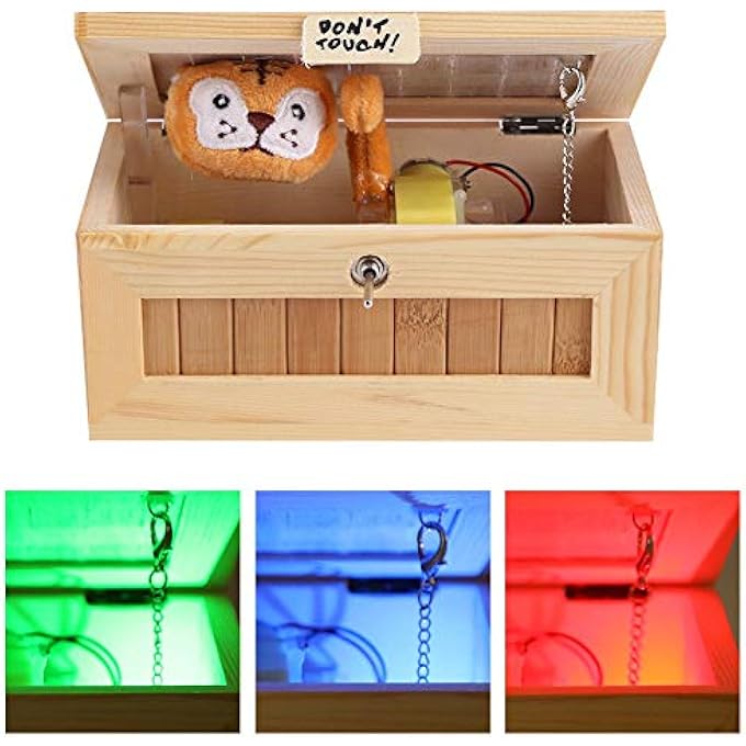 Sunisfa Wooden USB Electronic Box Cute Tiger Funny Interactive Stress Relief Toy Gift Desk Decoration - Image 5