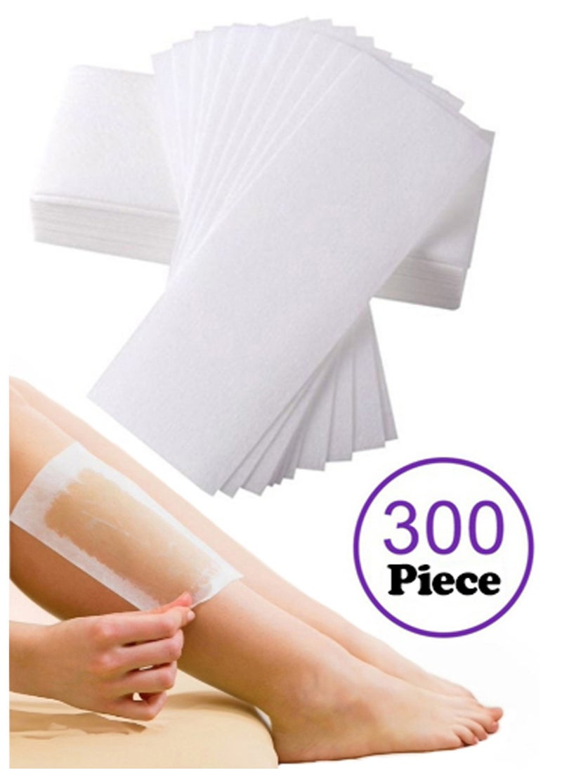 Konsung Beauty - 300-Piece Hair Removal Wax Strip Set Depilatory Paper White - Image 1