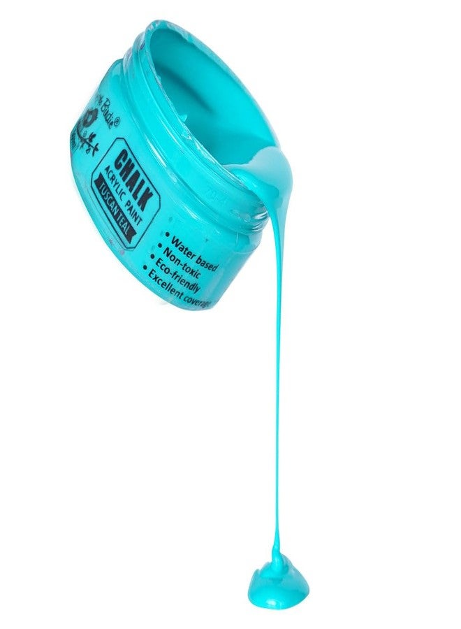 itsy-bitsy Little Birdie Home Decor Chalk Paint Tuscan Teal - 50ml |Chalk Paint for Wood Furniture, Wall, Home Decor, Glass, Paper, Terracotta Pots & Acrylic Chalk Paint | Multi Surface Paint - Image 2