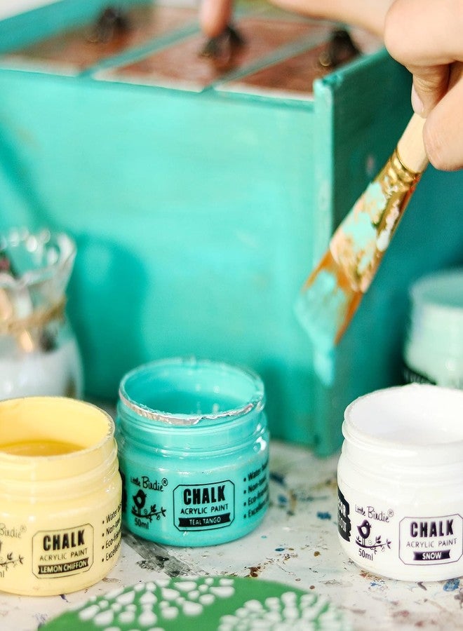 itsy-bitsy Little Birdie Home Decor Chalk Paint Tuscan Teal - 50ml |Chalk Paint for Wood Furniture, Wall, Home Decor, Glass, Paper, Terracotta Pots & Acrylic Chalk Paint | Multi Surface Paint - Image 4