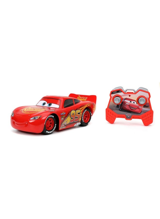 Jada Toys Pixar Cars 1:24 Lightning Mcqueen Rc Remote Control Car 2.4 Ghz Red Toys For Kids - Image 1