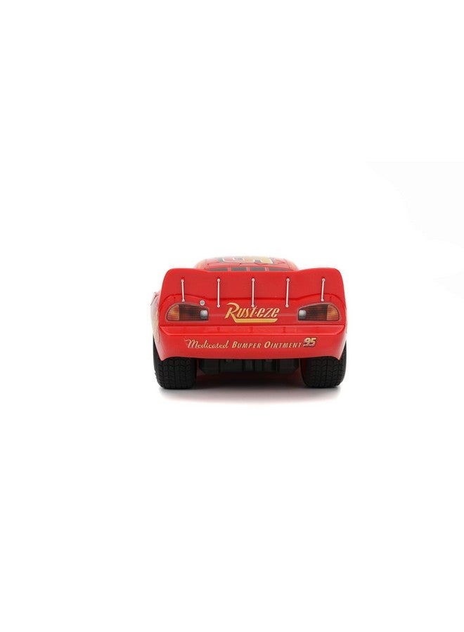 Jada Toys Pixar Cars 1:24 Lightning Mcqueen Rc Remote Control Car 2.4 Ghz Red Toys For Kids - Image 4