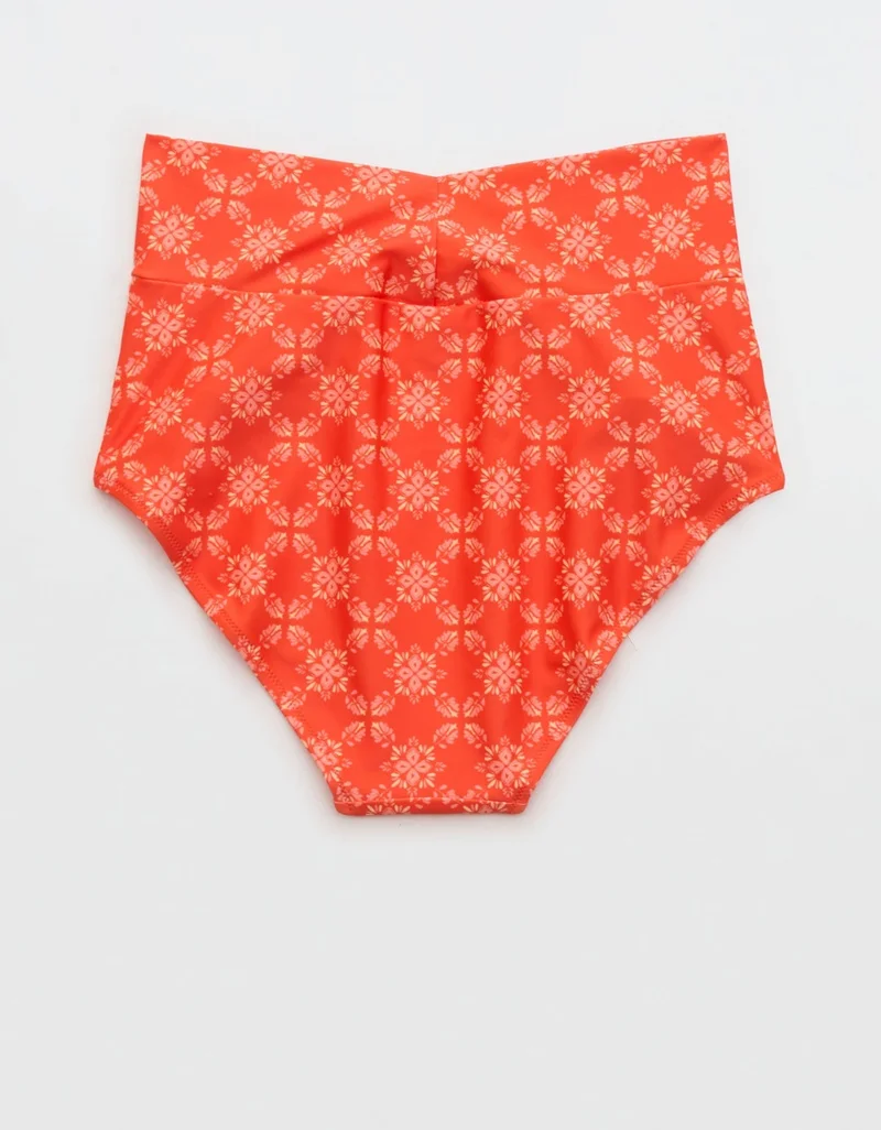Aerie  Aerie Ruched High Waisted Full Coverage Bikini Bottom for Women | Best Price UAE