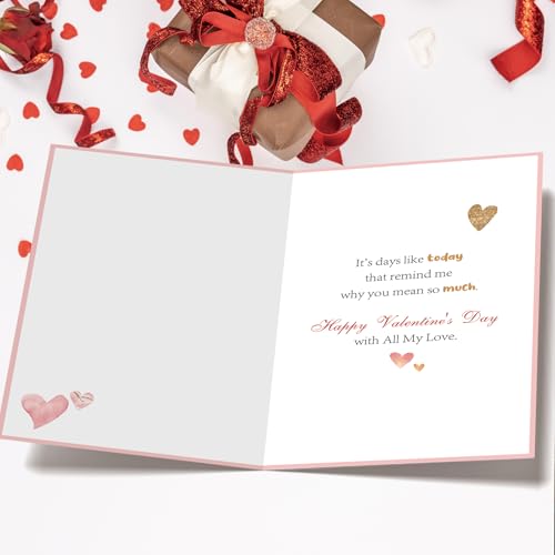 OJsensai Valentine’s Day Card for Wondful Husband, Valentines Decorations Gifts Ideas from Wife - Image 2