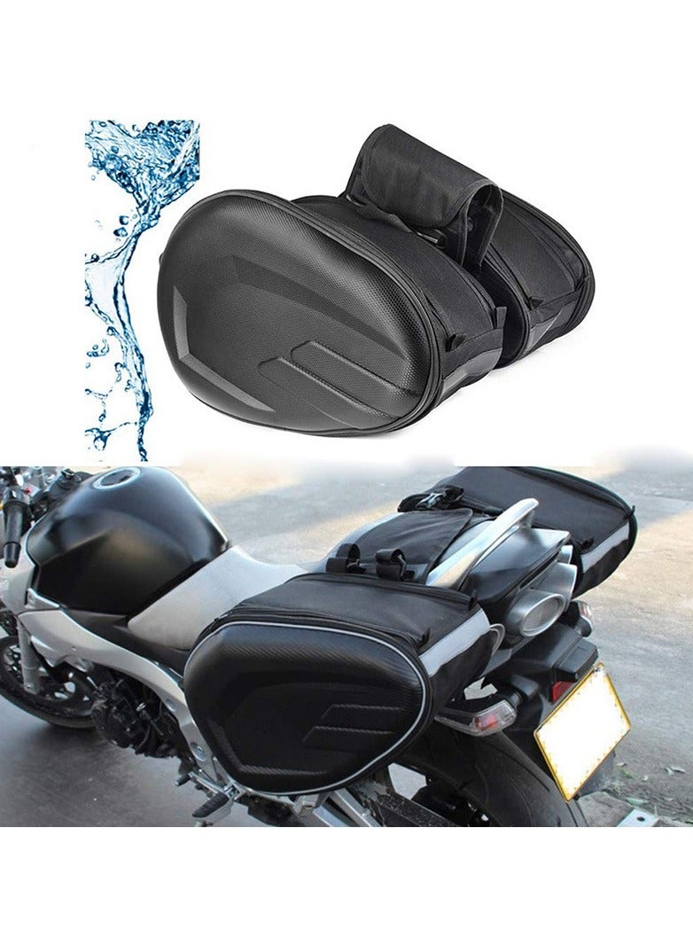 Generic Motorcycle saddle bag, motorcycle bag, side bag, helmet bag, bilateral multifunctional travel and cycling bag - Image 1