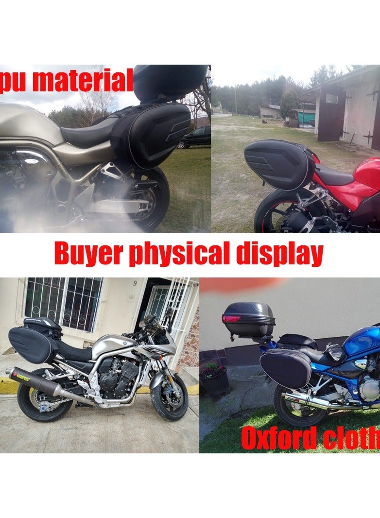 Generic Motorcycle saddle bag, motorcycle bag, side bag, helmet bag, bilateral multifunctional travel and cycling bag - Image 2