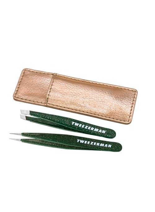 Tweezerman Tweezerman Enchanted Garden Mini Tweezer Set - Eyebrow Tweezers for Women and Men 