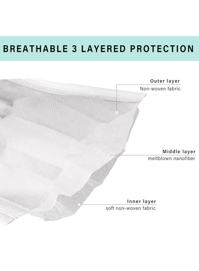 WHO 50Pcs Disposable Face Masks Individually Wrapped, Breathable and Comfortable, 2-Ply Protective Earloop Masks, Anti-Particle and Dust Suitable for Daily  Use - Image 3