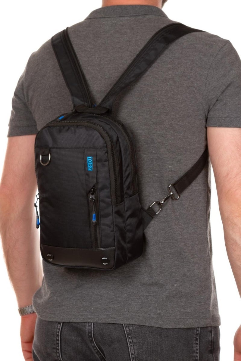 Torz Men's Cross Chest and Backpack Bodybag Functional Waterproof Fabric Tablet Shoulder Bag  - Image 2