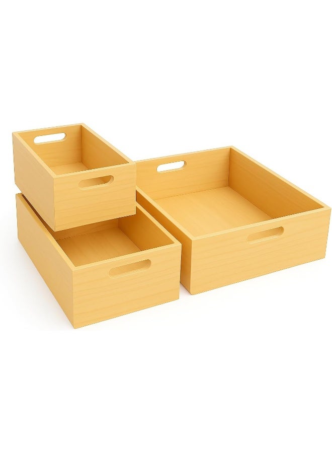 Horoof Home Horoof HomeÂ® Set of 3 Unfinished Wood Crates  - Image 1