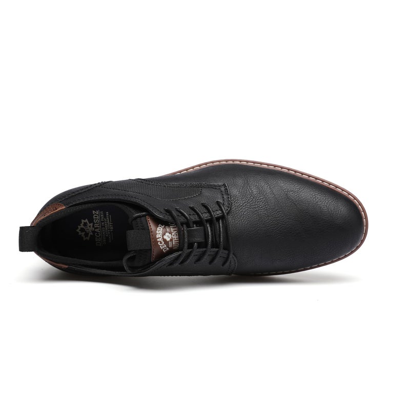 DECARSDZ Mens Dress Shoes Casual Oxford Shoes Business Formal Shoes Use for Business Social Gatherings Wedding Travel Black - Image 3