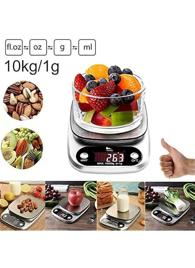 Beauenty - Digital Kitchen Scale， Digital Scale Food,10Kg/1g Digital Kitchen Scale Food Nutrition Scale Diet Postal Electronic Balance Household Electronic Scale - Image 1