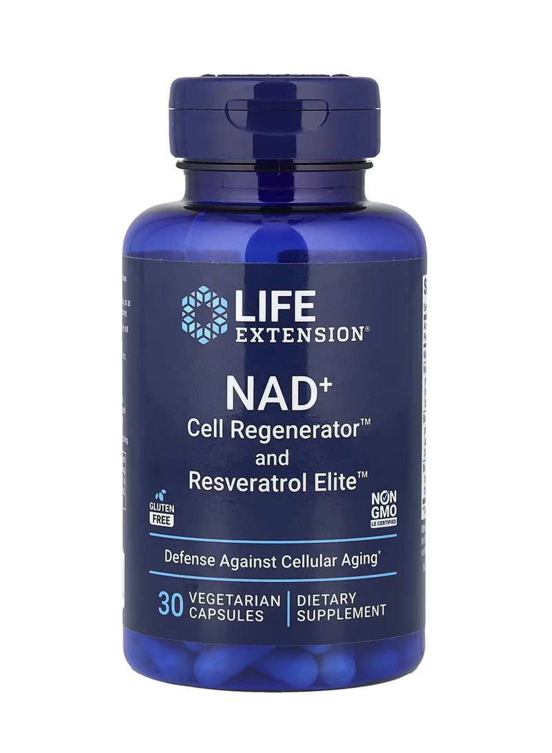 Life Extension NAD+  Cell Regenerator NIAGEN Nicotinamide Riboside 300 mg 30 Vegetarian Capsules