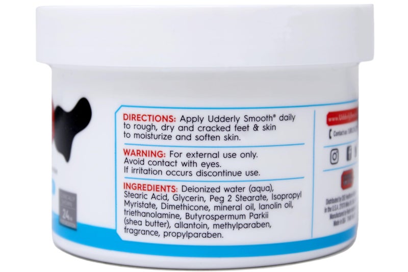 Udderly Smooth Foot Cream with Shea Butter 8 oz - Image 4