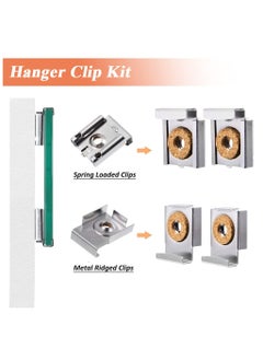 8Pcs Premium Mirror Clips Mirror Brackets Frameless Mirror Glass Wall Hanging Fixing Kit, Mirror Hanger Clips, Suitable for Bathroom Living Room Public Places - pzsku/Z3453E114CC4CAEACAAC9Z/45/_/1735393371/ecbd0cd8-744d-4350-966e-37fbbf159e94