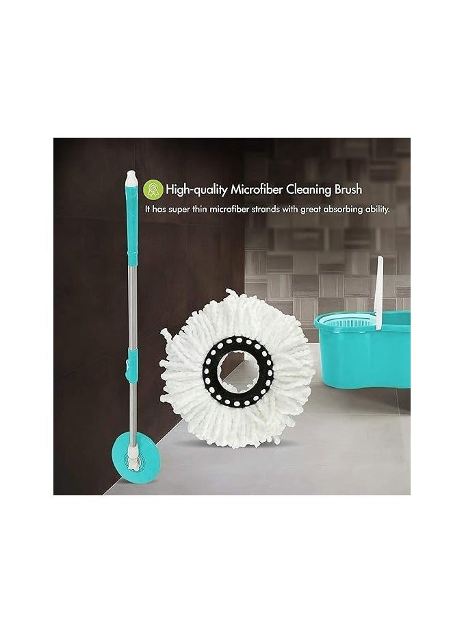 بونكا مجموعة تنظيف الممسحة الدوّارة والدلو من بونكا (ازرق) - Image 3