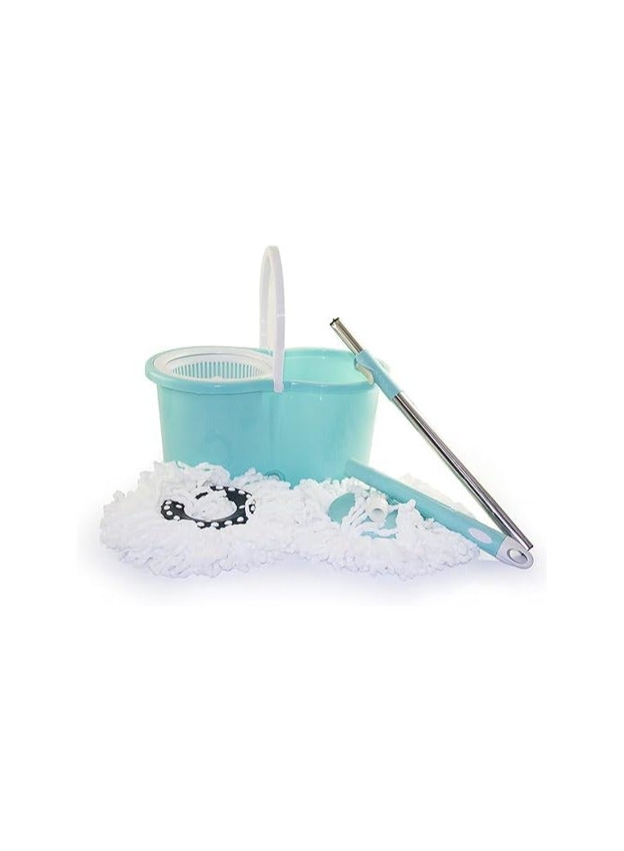 بونكا مجموعة تنظيف الممسحة الدوّارة والدلو من بونكا (ازرق) - Image 2