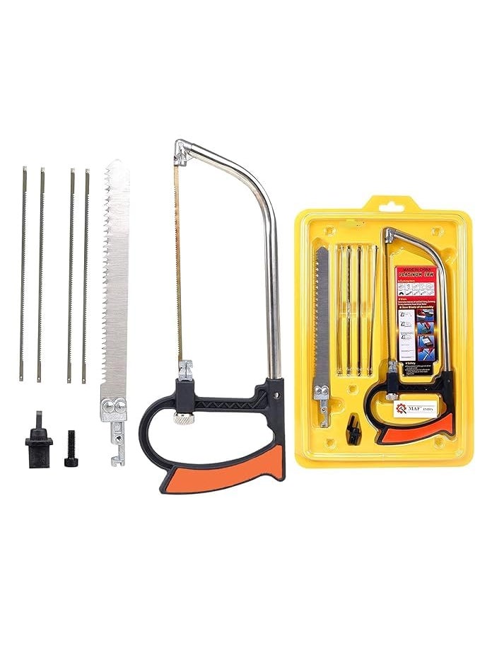 ARUDIP ARUDIP MultiPurpose Magic Saw Set 8in1 Hand Saw Kit with Storage Case Metal Frame  - Image 5