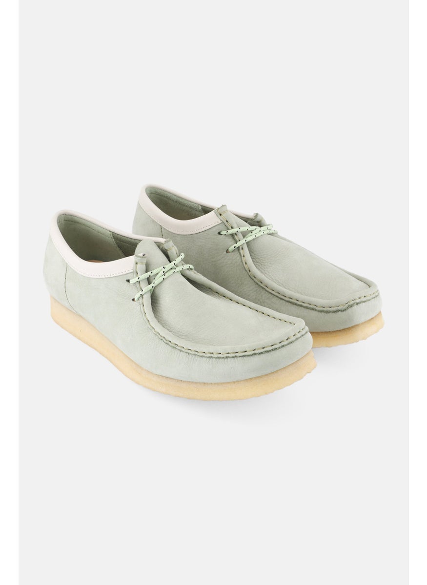 clarks Men Standard Wallabee Lace Up Casual Shoes, Green  - Image 1