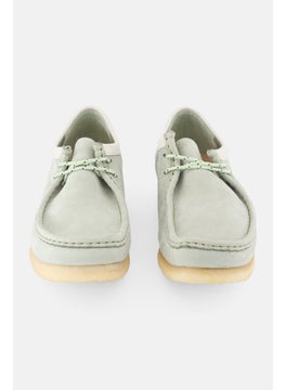 clarks Men Standard Wallabee Lace Up Casual Shoes, Green  - Image 2