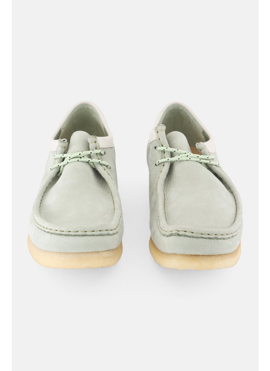 clarks Men Standard Wallabee Lace Up Casual Shoes, Green  - Image 2