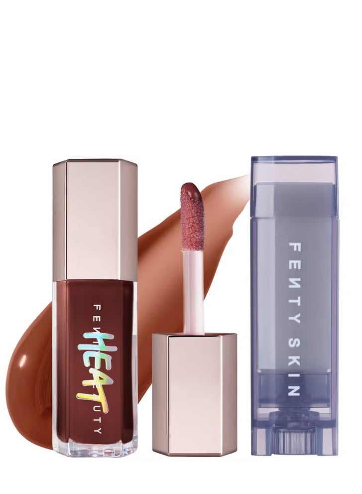 فنتي بلسم الشفاه فينتي بيوتي جلوس بومب هيت إكس لوكس: هوت شوكوليت هيت - Image 4