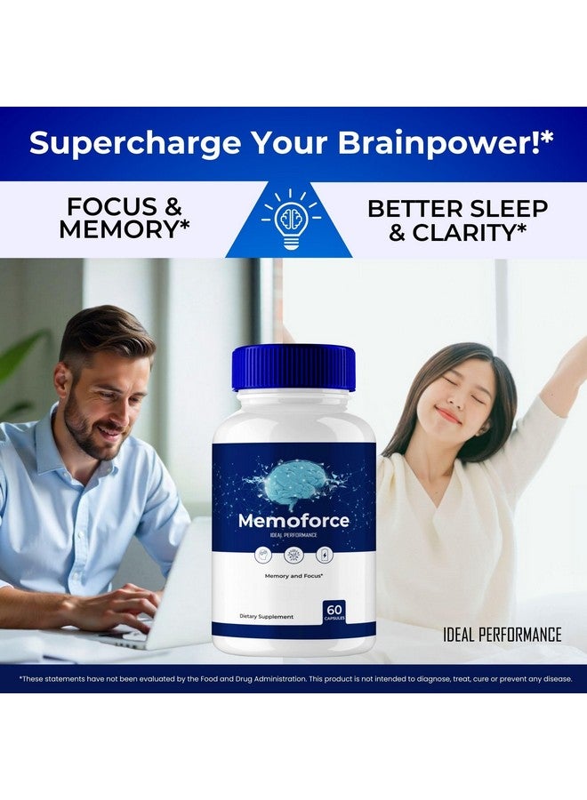 IDEAL PERFORMANCE Memoforce Pills, Memoforce Supplement Capsules, Memoforce Advanced Formula, Memoforce Reviews (60 Capsules) - Image 4