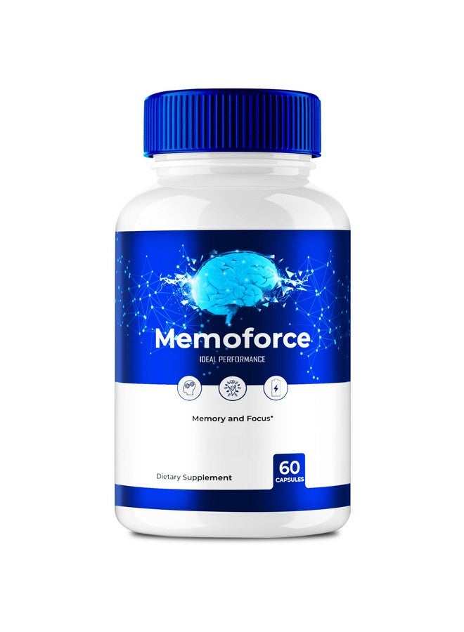 IDEAL PERFORMANCE Memoforce Pills, Memoforce Supplement Capsules, Memoforce Advanced Formula, Memoforce Reviews (60 Capsules) - Image 1