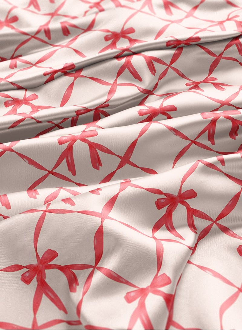 Vellato Al Lail Aramny Silk Fabric By The Yard Pink Ribbons Jalabiya Makhweer Dressmaking 58 Inches Width - Image 3