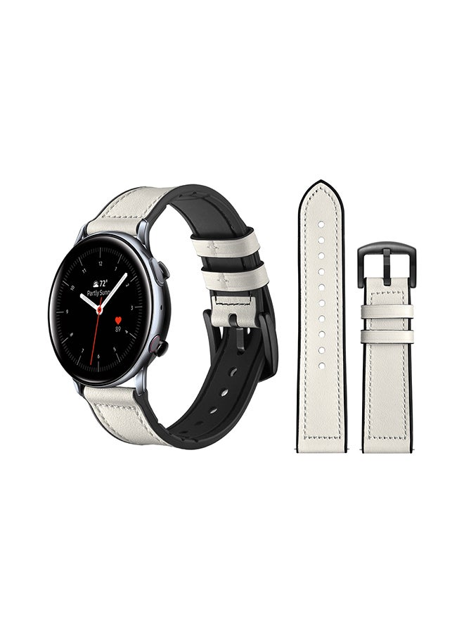 Perfii Replacement Band For Samsung Galaxy Active/Active2 White