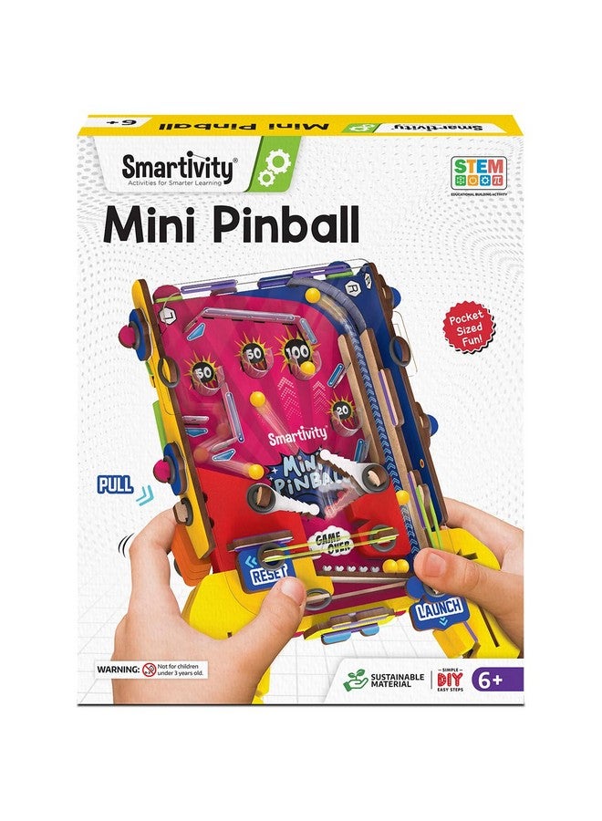 سمارتيفيتي لعبة بينبول جيبية ذكية للأطفال من عمر 6-7-8-9-10-11-12 سنة | لعبة أركيد ممتعة محمولة باليد | هدية عيد ميلاد للأولاد والبنات | لعبة علمية للأطفال من عمر 6-12 سنة | لعبة بدون شاشة - Image 1