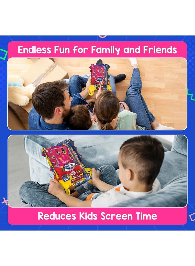 سمارتيفيتي لعبة بينبول جيبية ذكية للأطفال من عمر 6-7-8-9-10-11-12 سنة | لعبة أركيد ممتعة محمولة باليد | هدية عيد ميلاد للأولاد والبنات | لعبة علمية للأطفال من عمر 6-12 سنة | لعبة بدون شاشة - Image 4