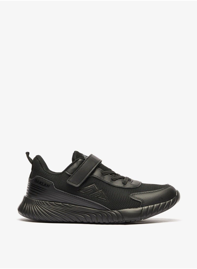 OAKLAN - Textured Low Ankle Sneakers with Hook and Loop Closure - Image 1