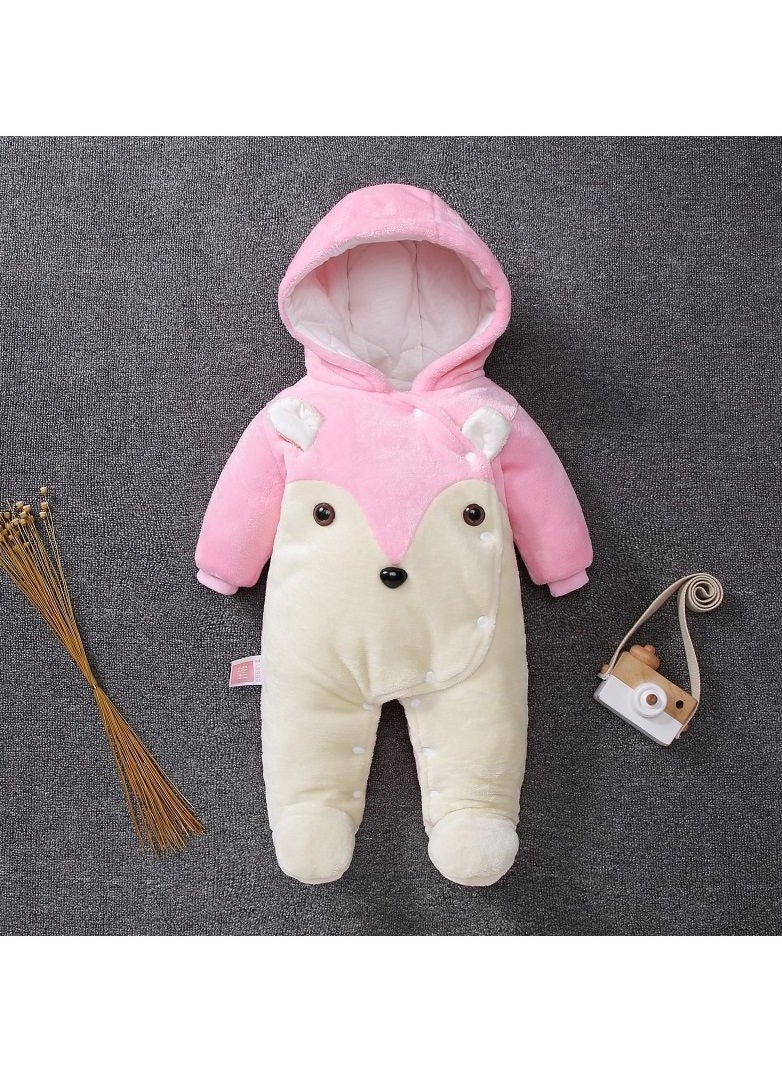 Loquat - Baby Autumn And Winter Thickened Trend Jumpsuit - Image 1