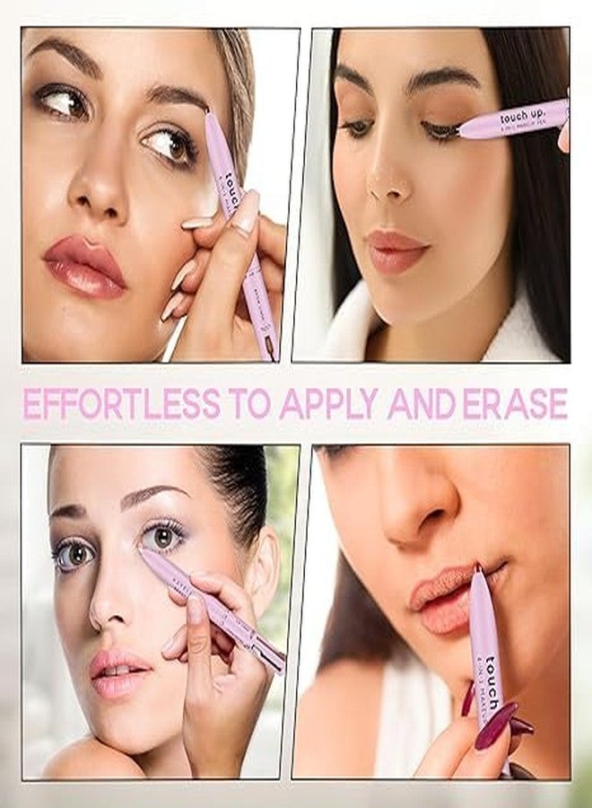 DNESHY 4 in 1 makeup pen, eyebrow contour pen multi-functional high-pigment ultimate waterproof easy-to-apply makeup pens 4 in 1(eye liner, brow liner, lip liner, highlighter) perfect for girls - Image 4